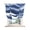 Navy, Indigo, Cobalt, variant on Sage Green Ombre Tie Up Curtains for Kitchen Windows,Adjustable Rod Pocket Valance 63 Inch Long, Modern Moire Abstract Art Aesthetics Window Treatment Balloon Roman Blind Shade, 52" x 63"