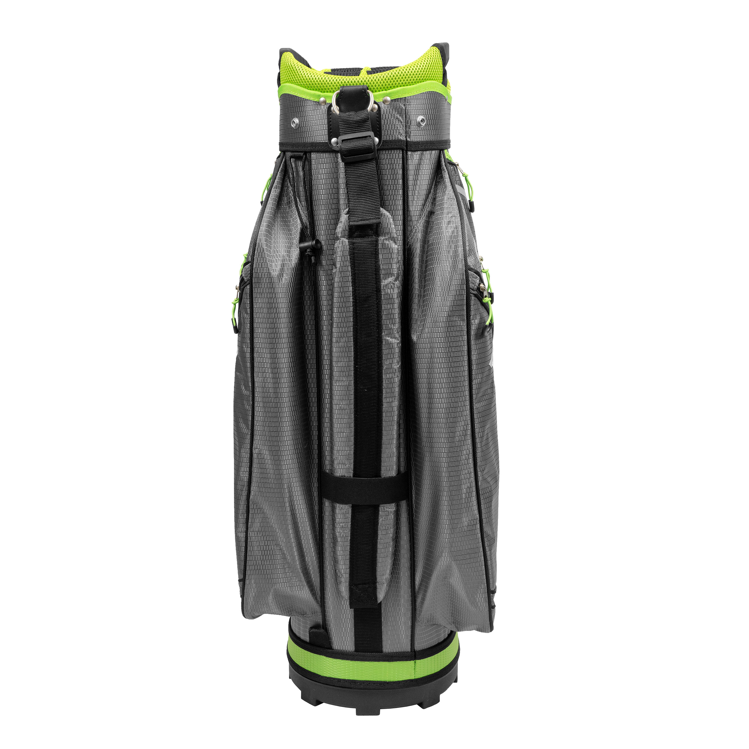 Axglo A211 Lightweight Golf Cart Bag | 15 Full-Length Dividers with Putter Well - Green/Silver