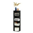 thumbnail image 5 of Furinno Pasir 4-Tier Corner Open Shelf Bookcase, Blackwood, 5 of 7