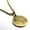 Gold, variant on Stainless Steel Cancer (Crab) Astrology Constellation Round Medallion Pendant Necklace