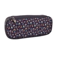 thumbnail image 2 of Geaub mushroom doodle large capacity pencil case - dual zipper, multiple pockets, durable material, versatile use for stationery, cosmetics, and more, 2 of 6