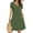c01Green, variant on Arnsht Women Casual Summer Dresses Loose Fit Tshirt Beach Sundress Solid Color V Neck Plus Size Swing Tunic Pockets Pink S