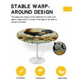 thumbnail image 2 of nqOlkjepod Retro Rooster Round Tablecloth, Fitted Table Cover with Elastic for 45"-54" Round Tables, Sunflower Watercolor Animals Table Cloth Outdoor Indoor Dinning Party Waterproof Tablecloths, 2 of 6