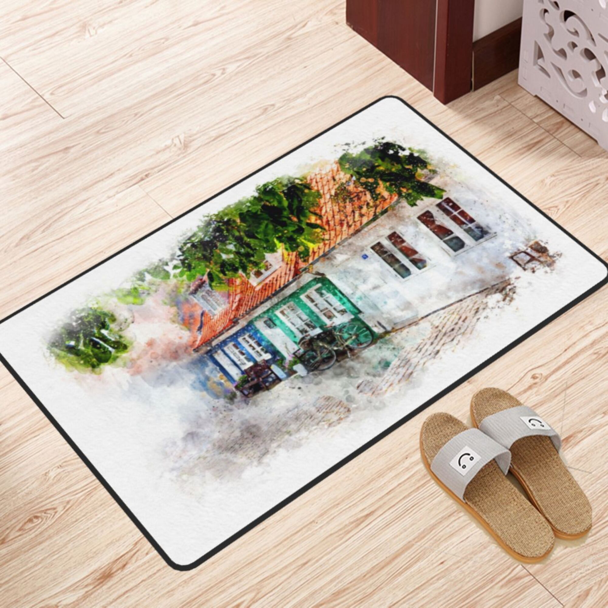 ZICANCN Print Template Comic Area Rugs Doormat , Facecloth Non-Slip Floor  Mat Rug for Living Room Kitchen Sink Area Indoor Outdoor Entrance 36x24 