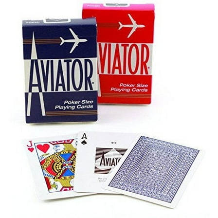 Aviator Poker Size Playing Cards Colors May Vary