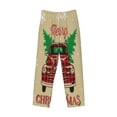 thumbnail image 4 of Easygdp Christmas Vintage Red Truck Men's Pajama Pant, Sleep Elastic Waistband Lounge Pants - X-Large, 4 of 9