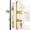 Bright Gold-Handle set, variant on Matte Black Mortise Lock Door Handle Set for Older Doors