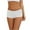 White, variant on Scyoekwg Women's Underwear Comfort Flat Foot Underwear Mid Waisted Underwear Ladies Underpants Hipster Panties Solid Color Stretchy Underpants(White,M)
