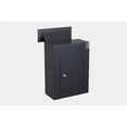 thumbnail image 1 of 0.34 cu ft. Wall-Mount Locking Drop Box Security Safe Locker with Chute, Black, 1 of 1