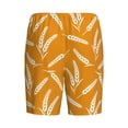 thumbnail image 4 of Picia Autumn Orange Wheat Pajama Shorts for Men, Men's Pajama Bottoms, Sleepwear,Short Pajama Pants-X-Large, 4 of 9