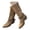 Khaki, variant on Suede Western Boots for Women Pointed Toe Stacked Heeled Long Riding Boots Mid Calf Work Boots