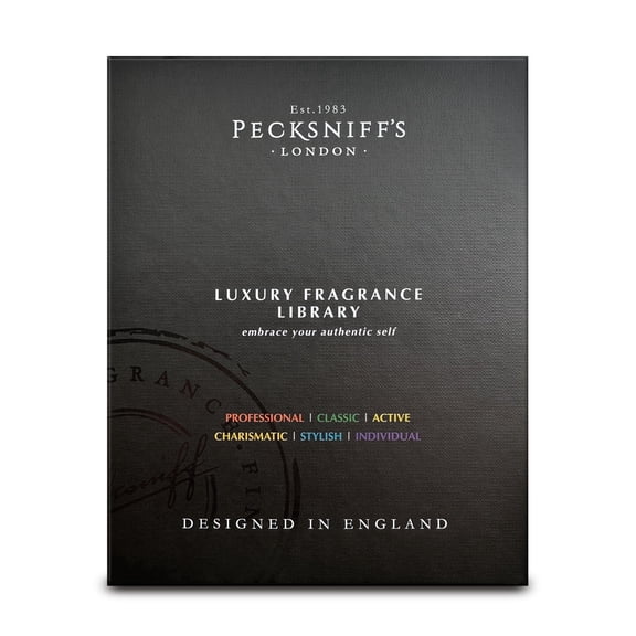Pecksniff’s Men’s Fine Fragrance Gift Set – 6x10ml Eau de Toilette Collection – Luxury Cologne Sampler, Designed in England
