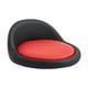 thumbnail image 1 of Taburete de asiento Accesorio redondo con respaldo bajo Taburete de asiento de repuesto Diámetro 38 cm Cómoda silla de cuero PU Negro y rojo, 1 of 8