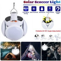 Soapow Solar Camping Lantern, USB/Solar Rechargeable Collapsible Tent LED Lights with Remote, Portable RV Emergency Solar Hanging Lantern Lamp for Night Fishing, Hiking