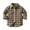 Brown, variant on Zwiiyzr 2024 Toddler Baby Boys Girls Flannel Shirt Plaid Jacket Long Sleeve Lapel Button Down Pocketed Shirts Coats Shacket Cardigan Coat Outwear Brown for 18-24 Months