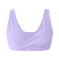 thumbnail image 6 of DHFJKG Women's Twist Front Bikini Top V Neck Push Up Padded Wide Straps Summer Swimsuit Top, 6 of 6