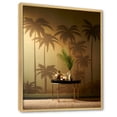 thumbnail image 2 of Designart "Shadowy Palms In The Golden Grove" Palms & Palm Trees Floater Framed Wall Art Prints, 2 of 5