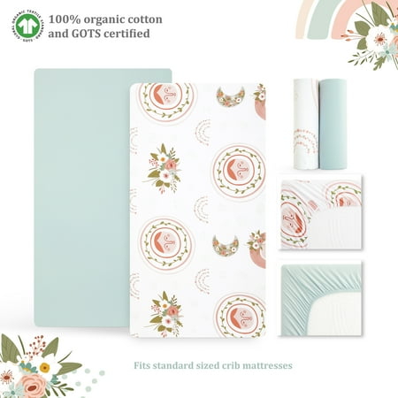 Evolur RainBoho Collection ( 2pc Sheet Set ) Air Blue & Rainbow Print