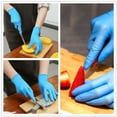 thumbnail image 5 of 100 Disposable Powder Free Blue Nitrile Gloves - Size L, 5 of 5