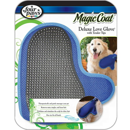 Magic Coat Dog Grooming Deluxe Love Glove With Tender Tips, Magic Coat grooming solutions feature an easy-to-use color-coded system to help owners select the best.., By Four (Best Gloves To Use With Iphone)