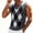 Gray, variant on BaoFuBaoMei V Neck Sweater Vest for Men Big and Tall Knitted Ribbed Trim Sleeveless Sweater Argyle Color Block Fall Tops