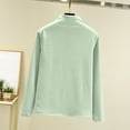 thumbnail image 4 of MeetoTime Hauts à Col Montant pour Femmes Automne Confortables Couleur Unie Manches Longues, 4 of 6