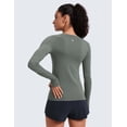thumbnail image 3 of CRZ YOGA Seamless Long Sleeve Shirts for Women Workout Athletic Running Yoga Tops Breathable Tshirt, 3 of 8