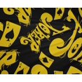 thumbnail image 4 of oneOone Polyester Lycra Black Fabric Joker & Poker Text Craft Projects Decor Fabric Printed By The Yard 56 Inch Wide, 4 of 4