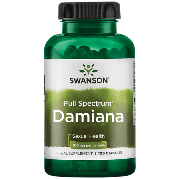 Swanson Damiana 510 mg 100 Capsules