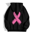 thumbnail image 6 of Hoodies for Women Cropped Hoodie Teen Girls Y2K Festival Pullover Look Women's Zip Up Hoodie Pullover Cancer Awareness Month Long Sleeve Pocket Drawstring Casual Sweatshirt For Everyday Wear, 6 of 6