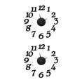 thumbnail image 1 of Injueey Etiqueta de la pared Reloj 3D Calcomanía de espejo Reloj de pared DIY Decoración Etiqueta Hogar Oficina Reloj Decoración Negro 2piezas Injueey CBP012395, 1 of 5
