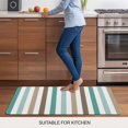 thumbnail image 5 of Brown Stripe Door Mat&nbsp;Indoor Outdoor Entrance,Non Slip Small Rug for Kitchen Bathroom Entryway Rug,Ombre Geometric Teal Green Vertical Striped Washable Doormat Floor Mat 16x24 Inch, 5 of 8