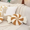thumbnail image 4 of Christmas Candy Cane Pillow, Christmas Stripes Plush Pillow, Peppermint Throw Pillow Xmas Spiral Lollipop Pillow, Cute Christmas Decorations for Sofa Windowsills Sofa Bedroom, 4 of 5