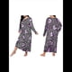 thumbnail image 2 of Camisón de Larga para Mujer, Estampado, Camiseta, Vestido de Dormir Mariposa Morada XXL, 2 of 6