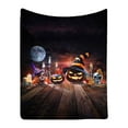 thumbnail image 2 of Halloween Throw Blanket Vintage Spooky Pumpkin Throw Blanket for Couch Sofa Bed Living Room Halloween Cozy Soft Fuzzy Plush Fleece Blankets and Throws Decorative Blanket 29.5*39.4Inch, 2 of 8
