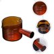 thumbnail image 2 of Glass Milk Jar Wooden Handle Coffee Container Milk Cup Milk Container with Scale, 2 of 4