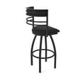 thumbnail image 2 of 860 Hunter 36" Swivel Bar Stool with Black Wrinkle Finish and Black Vinyl Seat and Back, 2 of 5