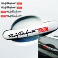 thumbnail image 2 of Wisewang 4Pcs Car Door Handle Sticker Decal 3D Auto Stickers Wrap Decor Letters Pattern Black 1Set, 2 of 6