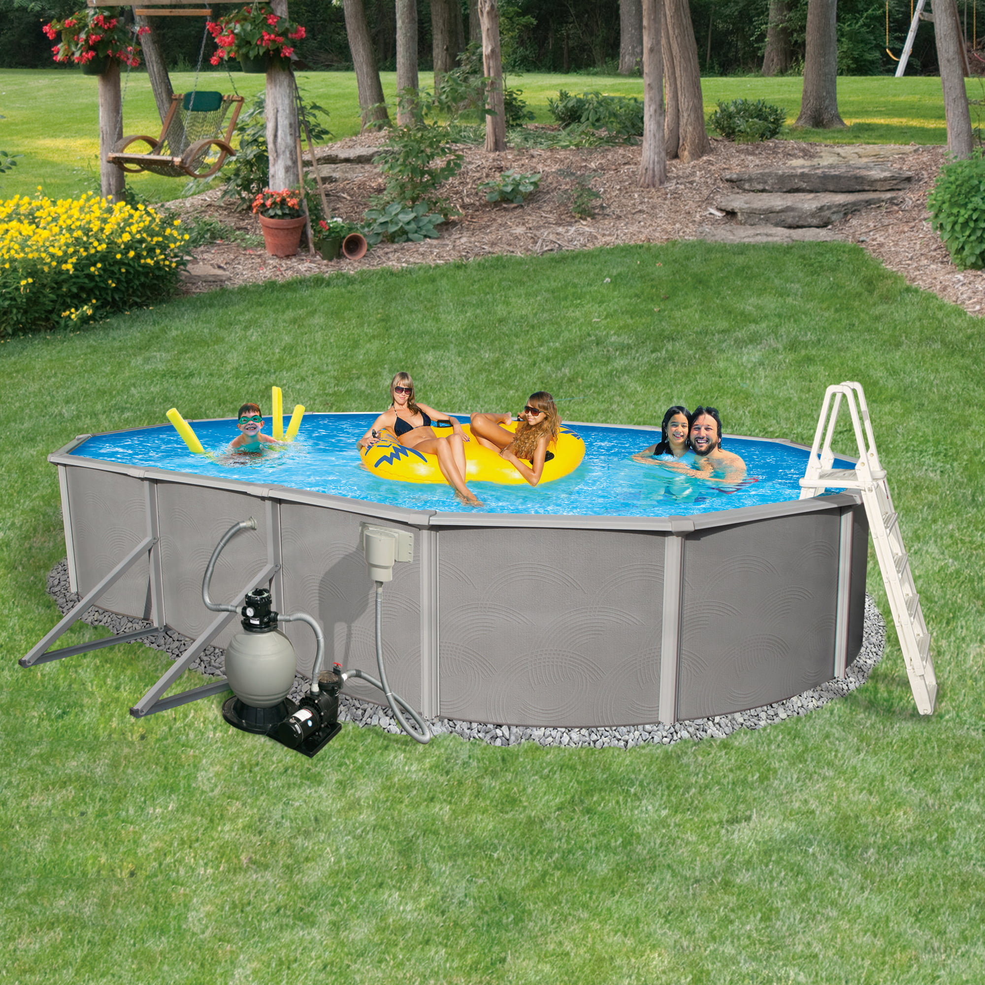 New Above Ground Swimming Pool 15Ft for Living room