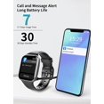 thumbnail image 5 of RV Reloj conectado para hombre, reloj inteligente de 1,69 pulgadas, reloj deportivo, podómetro, monitor de ritmo cardíaco, monitor de sueño, 25 modos, reloj inteligente resistente al agua, notificación inteligente, reloj inteligente para Rojo Verde, 5 of 5