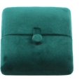 thumbnail image 1 of Caja colgante de terciopelo verde, caja de embalaje de regalo para joyería, caja de almacenamiento para exhibición de collares (3,94 "x 3,94" x 1,5 "), 1 of 5