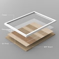thumbnail image 5 of Framed Print Wall Art Set of 2 - Neutral Abstract Color Blocks Poster Art - 2 Pieces Minimalist Modern Wall Decor for Living Room - 12"x16"x2 White, 5 of 8