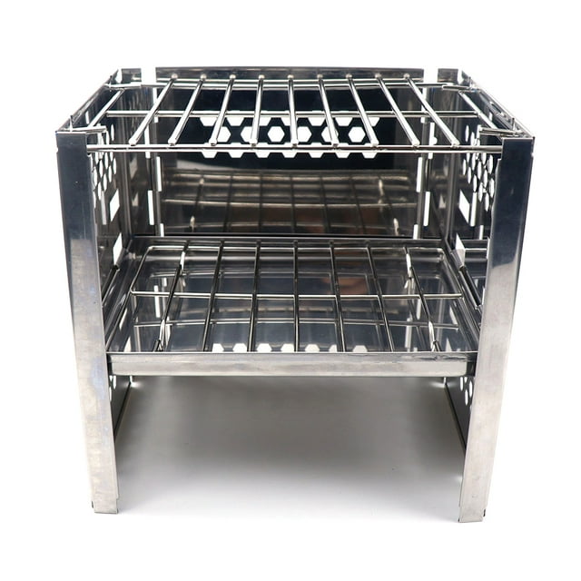 Stainless Steel Barbecue Grill Portable Folding Washable Reusable Removable Grills Outdoor Backyard Weekend Grilling Tools Straight Grill Net