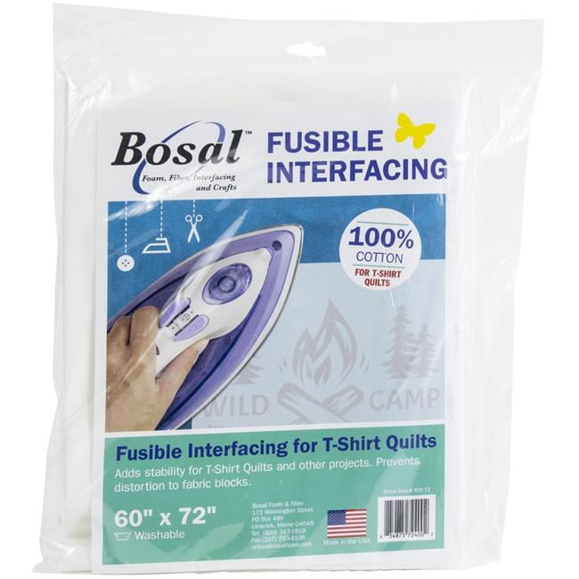 Bosal 40072 60 x 72 in. Fusible Interfacing for TShirt Quilts, White