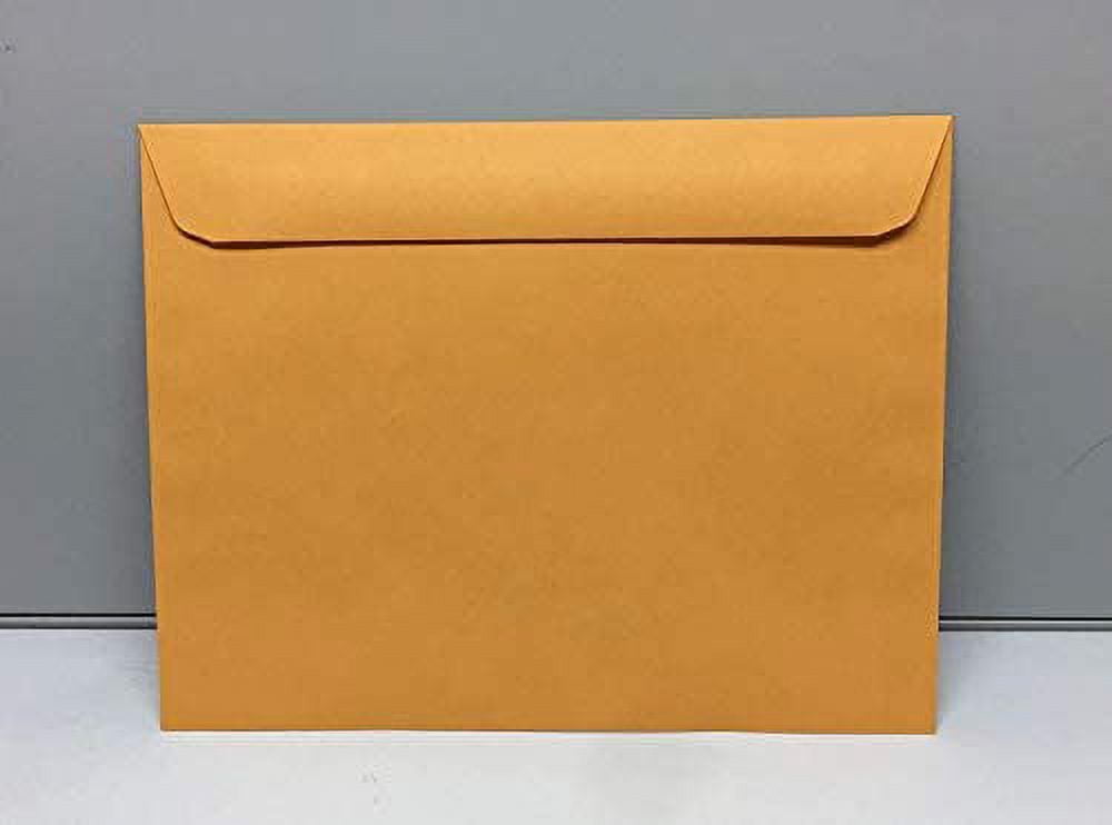 Limited Papers (TM) Booklet Envelopes, Brown Kraft, Gummed Seal, 28 Pound, Heavyweight, for Mailing and More. (1000, 10 x 13)
