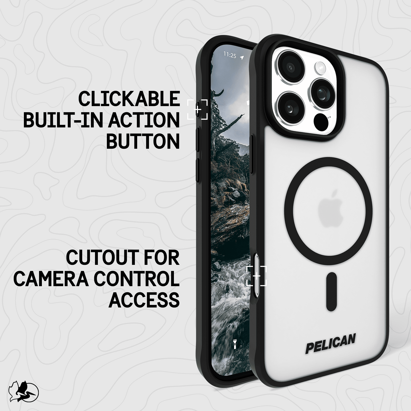 Pelican Ranger Apple iPhone 16 Pro Max MagSafe Compatible Case - Frosted Clear