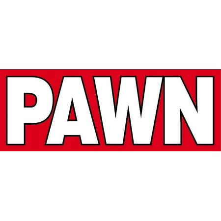Ghp 2 X4 Pawn Straight Cut Edges Vinyl Business Banner Sign With
