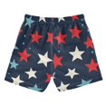 thumbnail image 7 of FORMRS Boys Swim Trunks Quick Dry Mesh Liner Boardshorts Sizes XS-XL, Red White Stars, 7 of 7