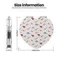 thumbnail image 3 of Kdxio Cute Dinosaur Pocket Mirror, 1X/2X Travel Makeup Mirror 2-Sided Folding Small Mirror Portable Double-Sided Magnifying Cosmetic Mirror for Gift-Heart Shape, 3 of 9