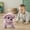 Purple, variant on Plush Teddy Toy Puppy Electronic Interactive Dog - Walking,Barking,Tail Wagging,Stretching Companion Animal for Families and Friends(Brown)